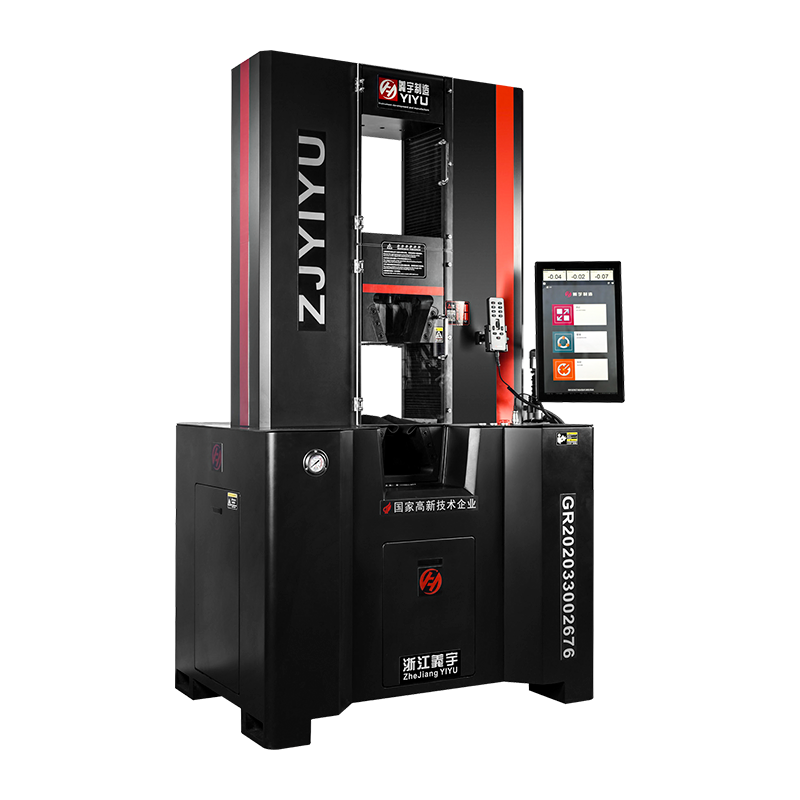 Mikropočítačom riadený elektrohydraulický servostroj na testovanie oceľových vlákien radu GWY-SS